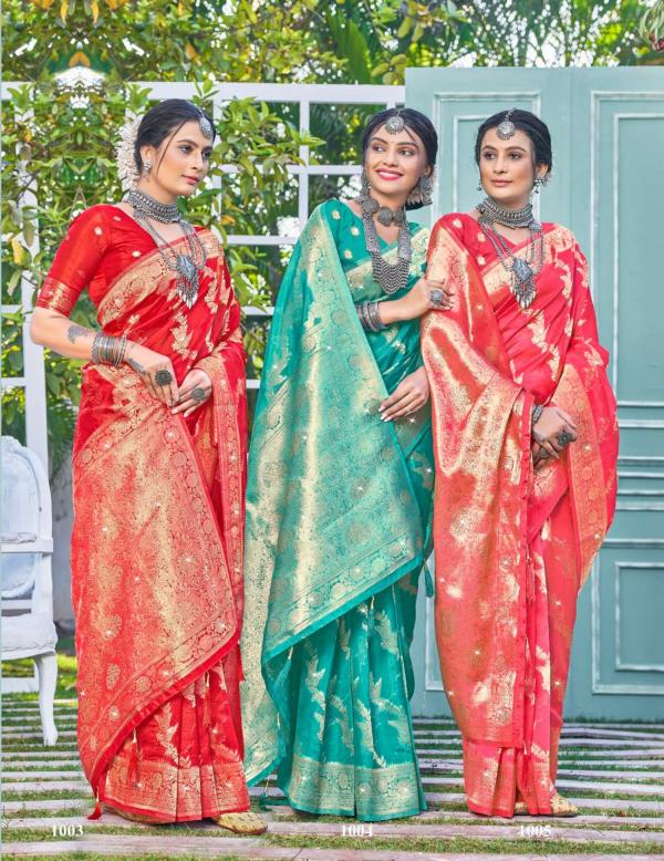 Saroj Chaaru Vol 1 Designer Organza Silk Saree Collection